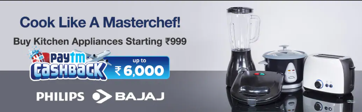Paytm Mall - Cashback upto Rs. 6000 on Kitchen Appliances 5